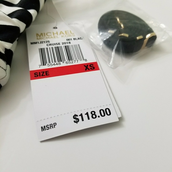 Michael Kors - Stable Stripe Logo 2 Piece Swimsuit - Picture 8 of 8